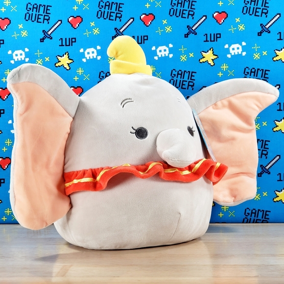 Squishmallow Dumbo the Elephant 10" UltraSoft Disney Pixar Film Plush Toy NWT - Picture 2 of 12